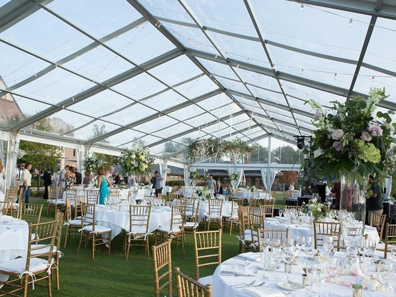 Прозрачная палатка Marquee уникального дизайна для ресторана