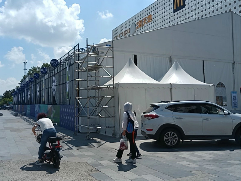 Temporary sales activities pagoda tent