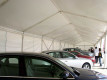 Exhibition tent for car show event