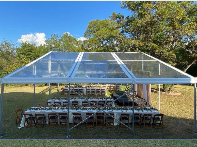 Transparent wedding tent