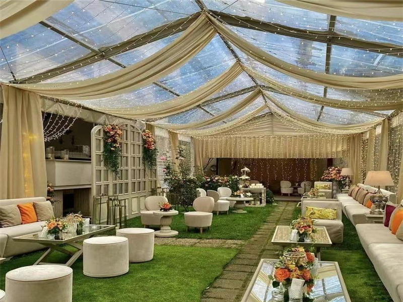 Carpa transparente para eventos y fiestas