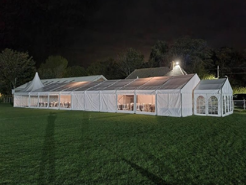 Various shapes of tents