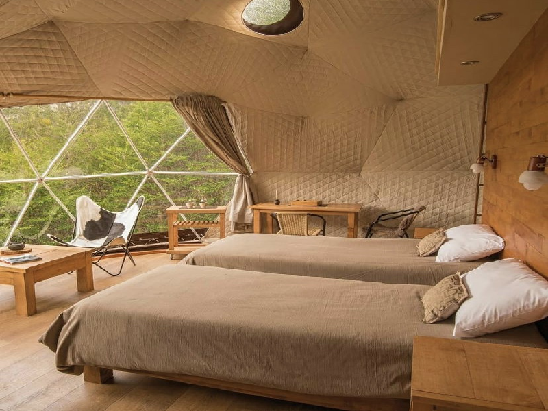 Tienda de campaña esférica para acampar