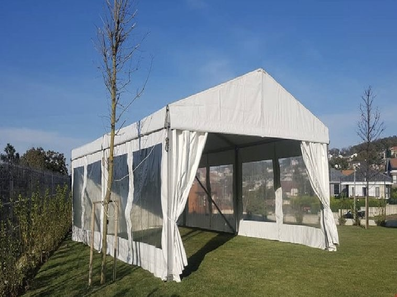 high ceiling tent