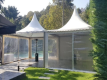 야외 잔디 탑 텐트