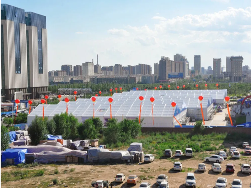 La tente Gaoshan aide à l'inauguration du salon de l'auto de Hohhot International !