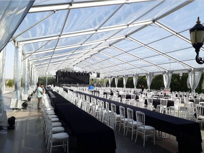 transparent party tents events