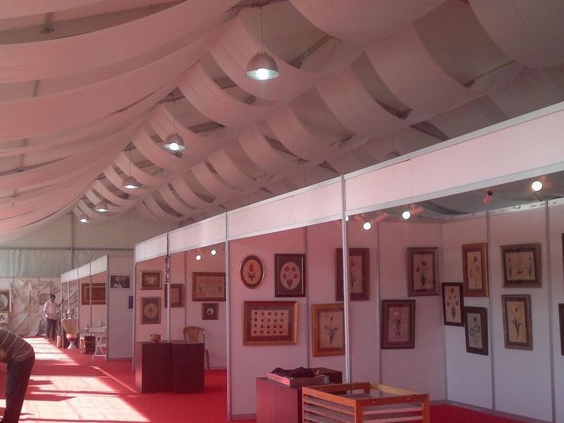 Painting exhibition tent
