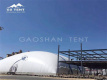 Inflatable dome coal plant warehouse