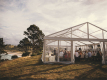 透明なクリアな結婚式のテント