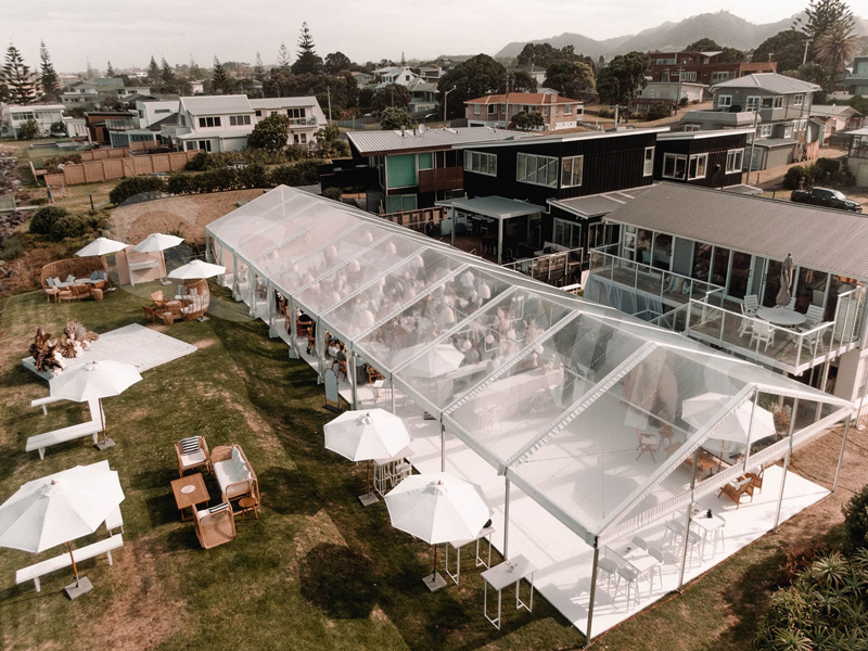 tendas transparentes para festas em restaurantes