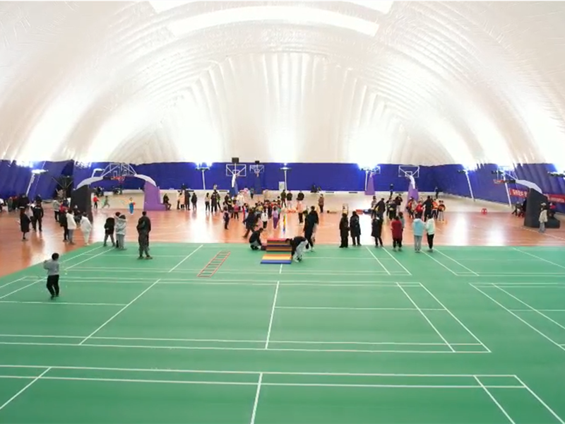 Complexe sportif de construction de dômes aériens, site sportif par tous les temps