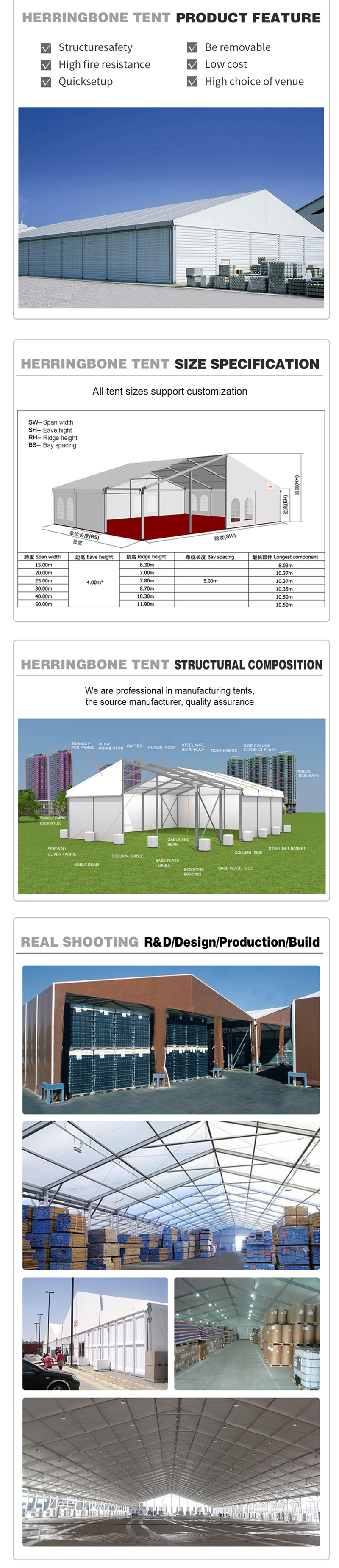 temporary storage tent