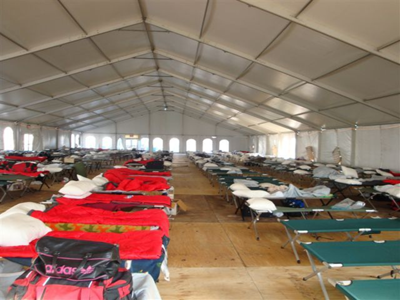 tienda de socorro en casos de desastre