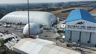 Engineering Resilience Against the Cold: GAOSHAN TENT's Air Dome and Geodesic Dome Integration