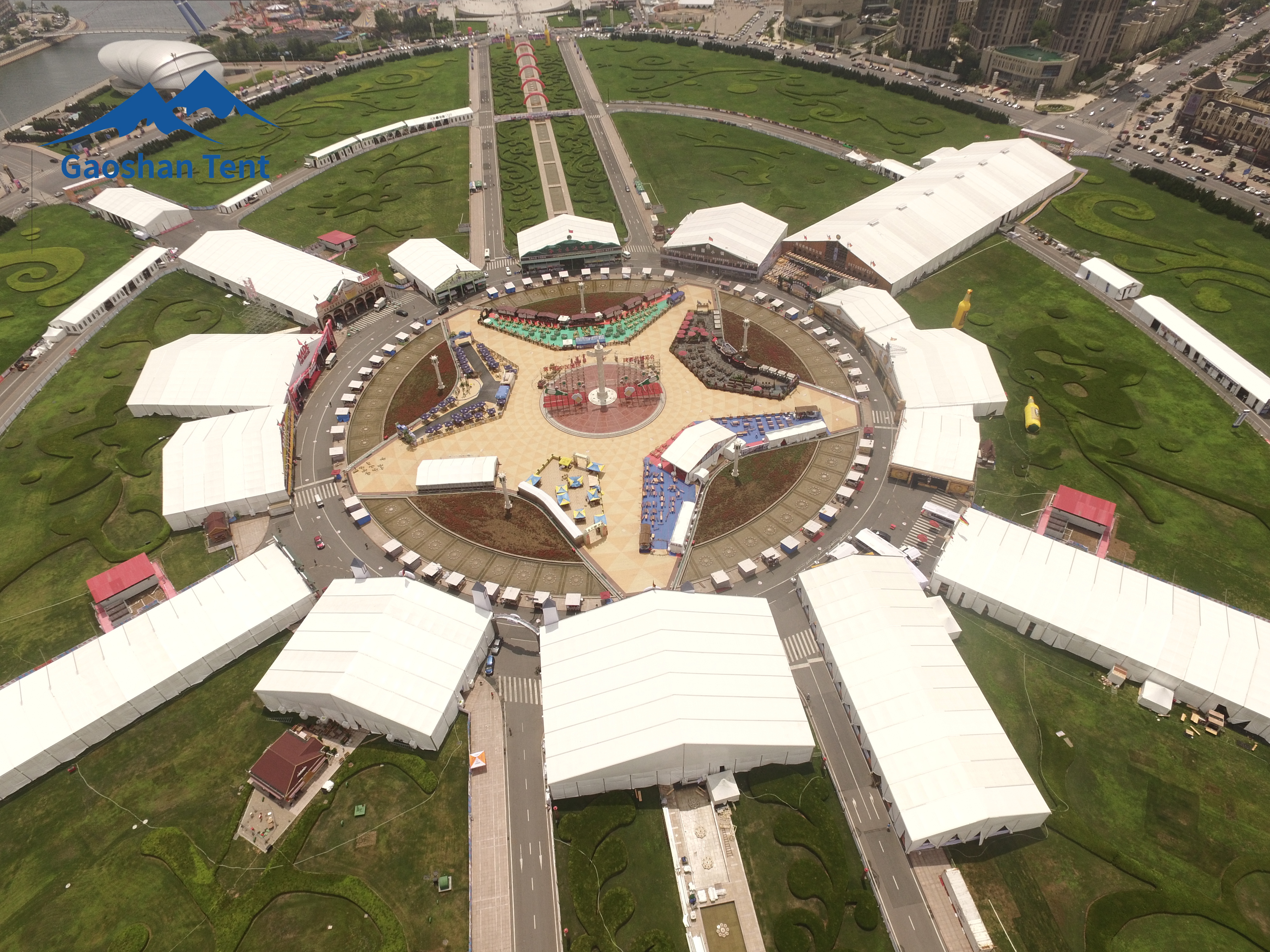 Tenda GAOSHAN triunfa como fornecedora do Dalian Xinghai Square Beer Festival
