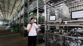 Dans les coulisses avec Rachel Lee : exploration de l'entrepôt de pièces de tente en aluminium de GAOSHAN !