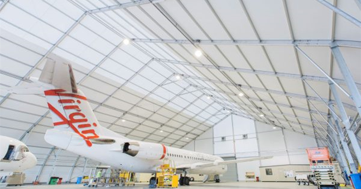 temporary hangar