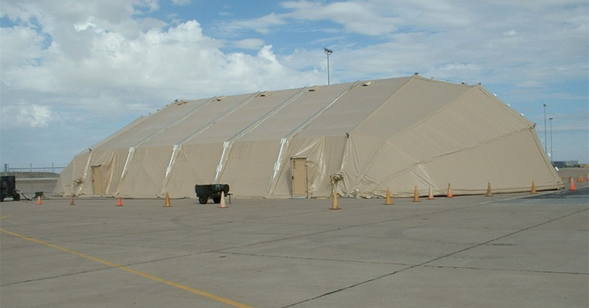 aircraft hangar tent