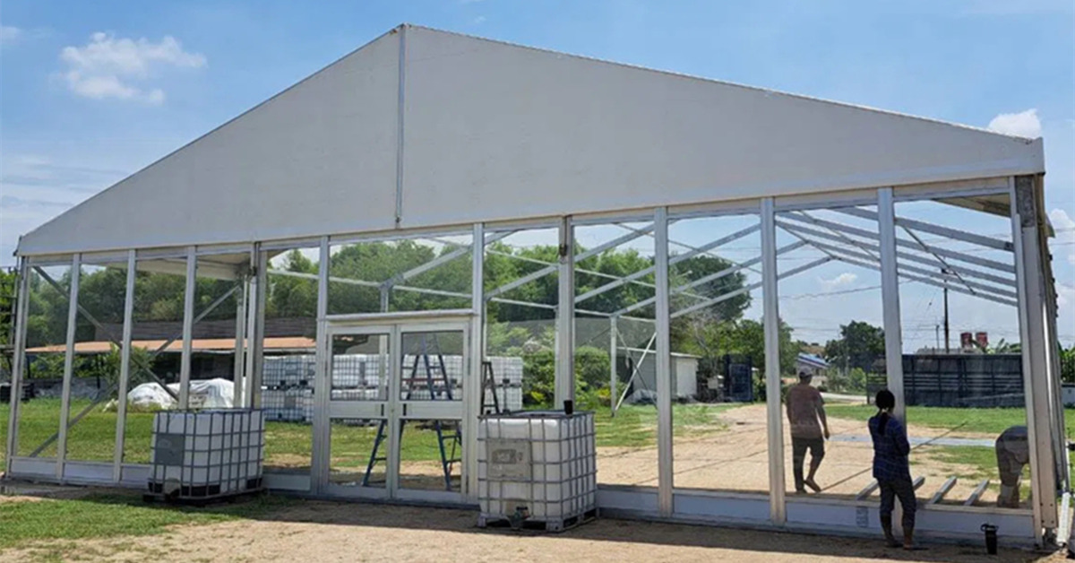gudang sementara aluminium