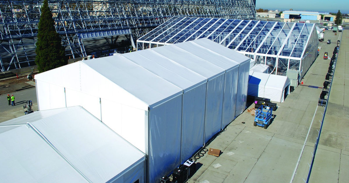 warehouse tent