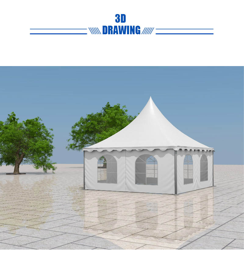  Cheap combination wedding tent