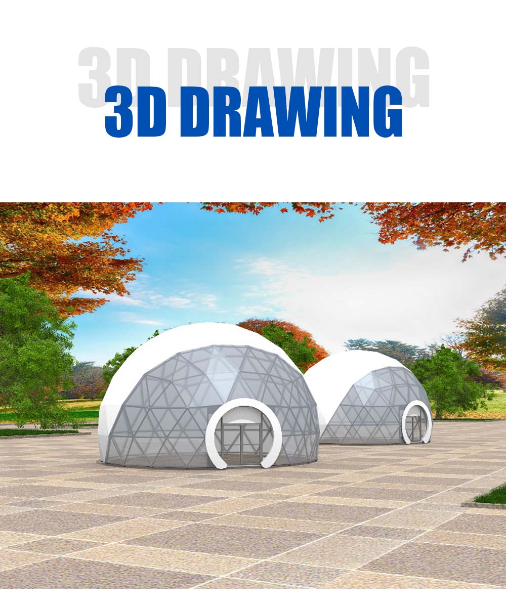 Transparent dome tent