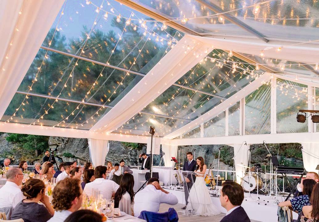 clear wedding tent