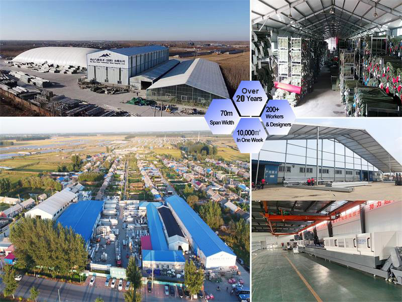 Aluminium warehouse tent