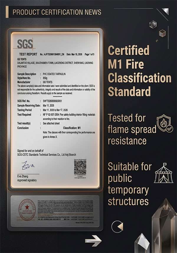 M1 fire classification tent