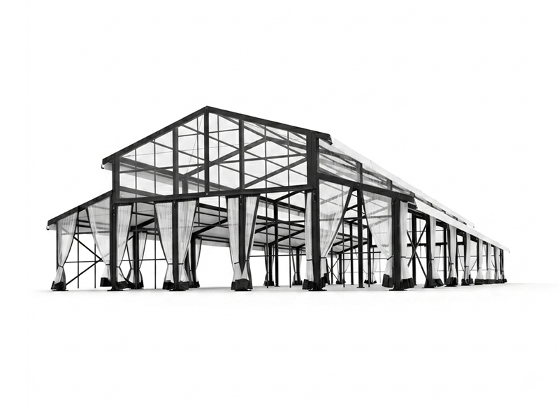 A elegância e a funcionalidade de uma tenda de jardim de inverno para eventos.