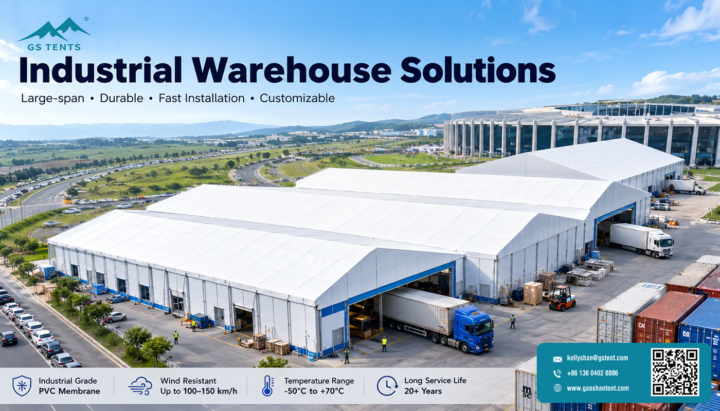 PVC-coated warehouse tent PVC-coated warehouse tent