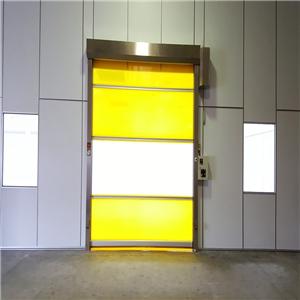 Puertas de persiana enrollables de PVC de alta velocidad de plástico
