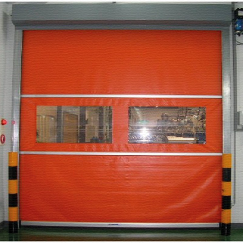 Industrial PVC Material Curtain High Speed Rolling Shutter Door