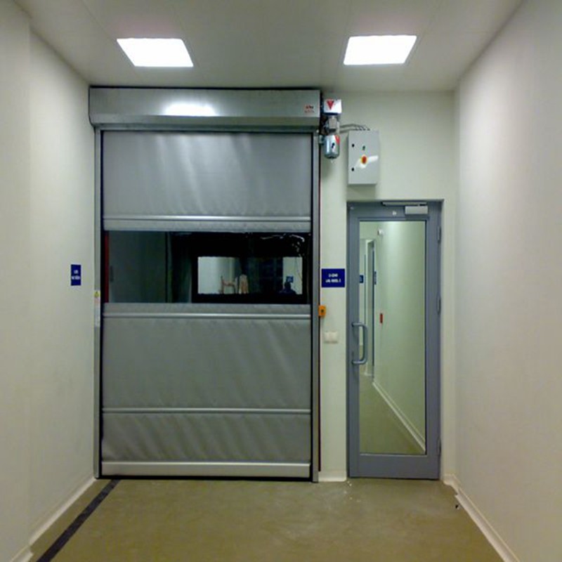 Imported PVC Fabric Rapid High Speed Door For Laboratory
