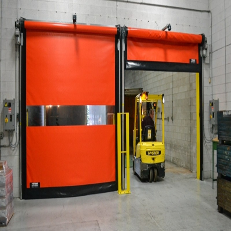 Safety Automatic PVC Curtain High Speed Roller Shutter Door