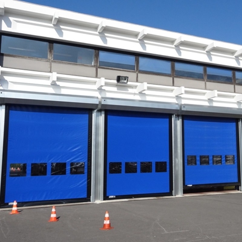 Electric Operation PVC High Speed Roll Up Performance Door