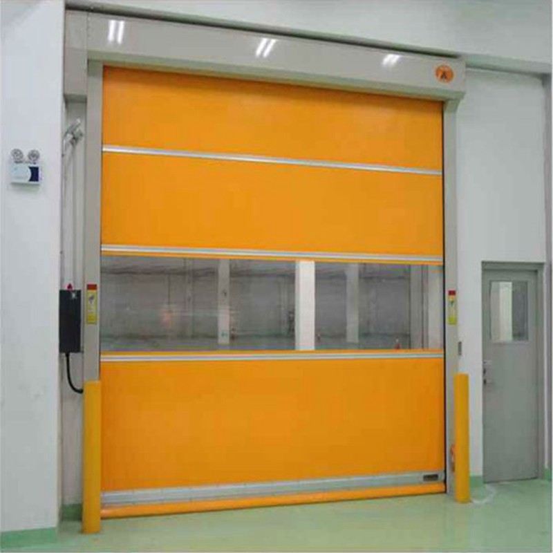 Seguridad automática Exterior PVC alta velocidad enrollable abajo puerta
