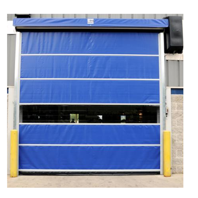 Porte de défilement rapide antistatique de sécurité d'usine de PVC