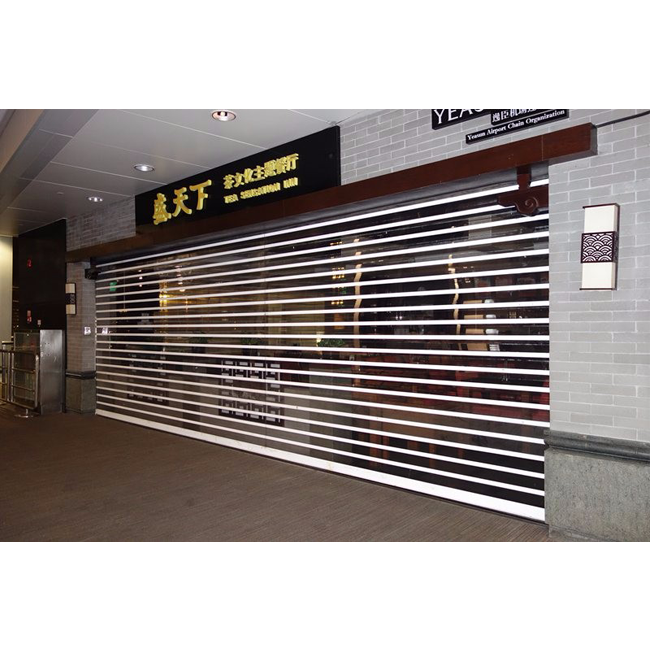 Manually Operated Push Up Down Polycarbonate Roller Shutter Door