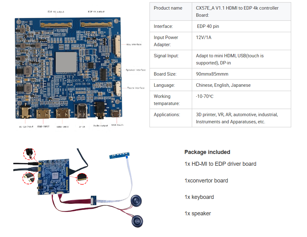 15.6 inch lcd display with edp to hdmi interface 15.6 inch lcd display with edp to hdmi interface