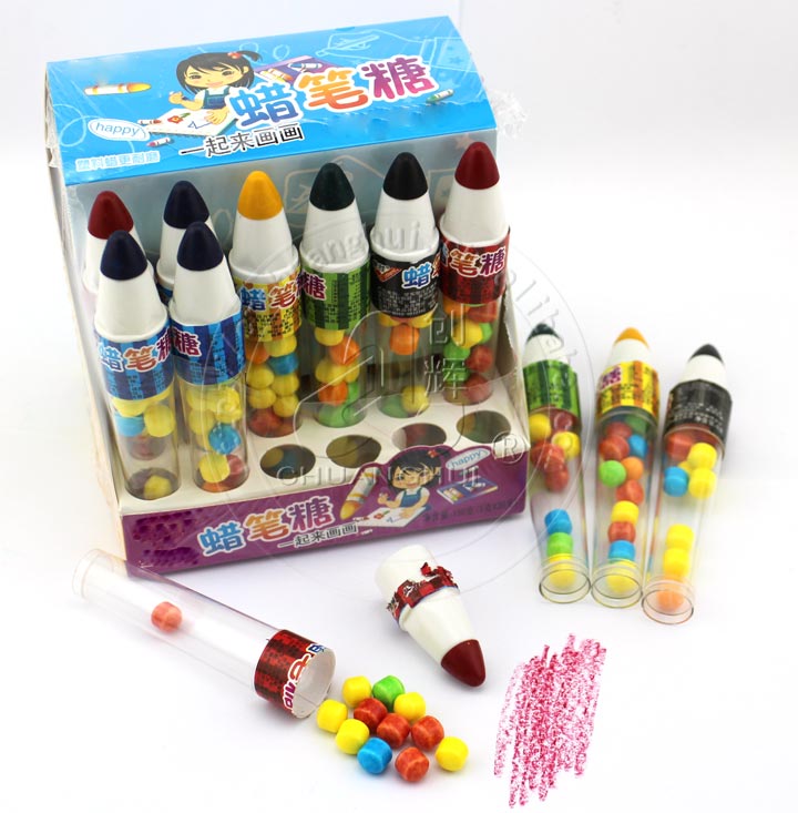 colorful crayon hard candy toy candy