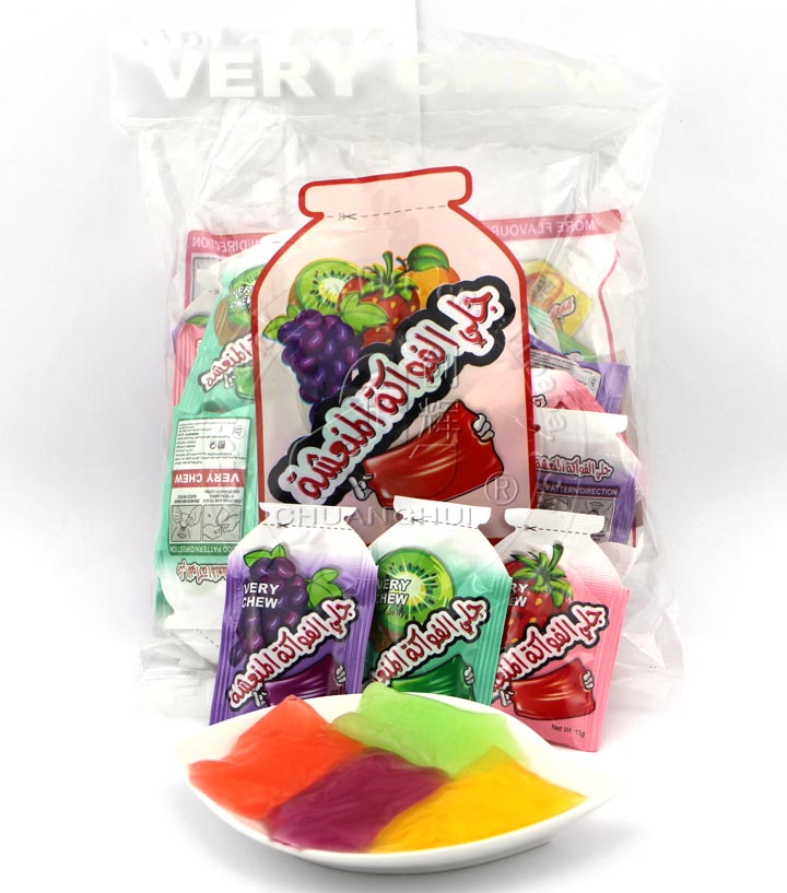 sucking jelly candy