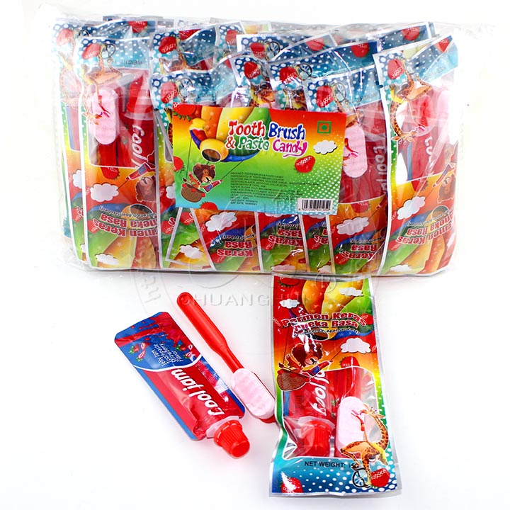 Supply Strawberry flavor pressed candy Toothbrush & Jelly jam ...