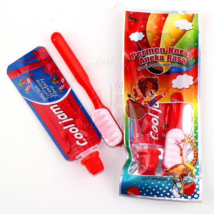 toothbrush and toothpaste candy