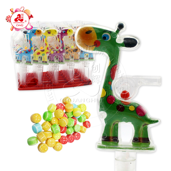 giraffe toy candy with whistle