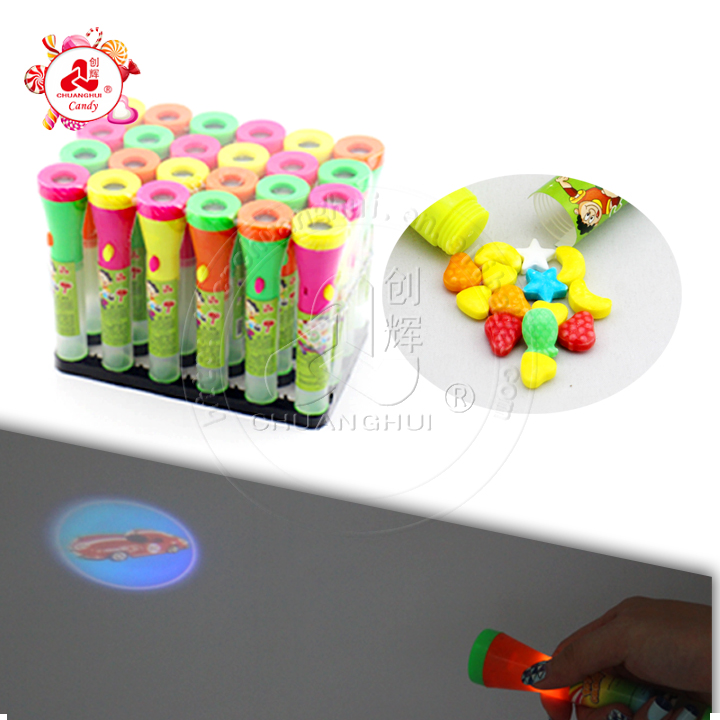projection flashlight toys with candy
