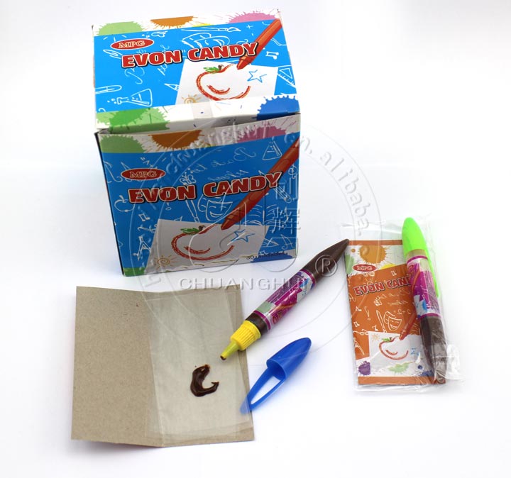 Chocolate pen & sticky rice paper