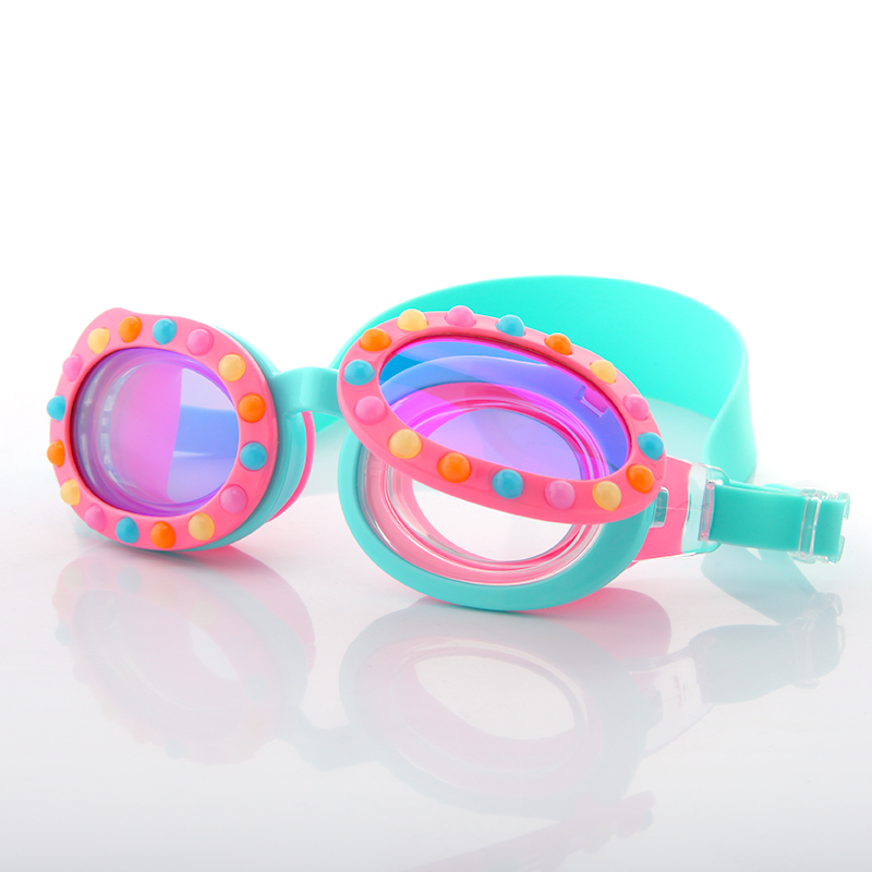 Gafas de sol para niños y jóvenes con perlas de colores a prueba de fugas, gafas de natación CF-9900