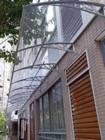 Outdoor Window Clear Solid Roof Polycarbonate AwningOutdoor Window Clear Solid Roof Polycarbonate Awning